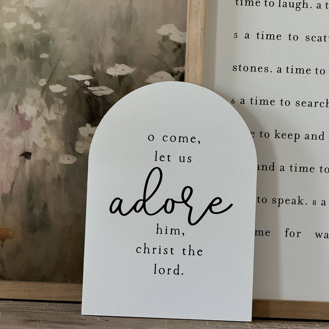 O COME, LET US ADORE HIM, ARCH