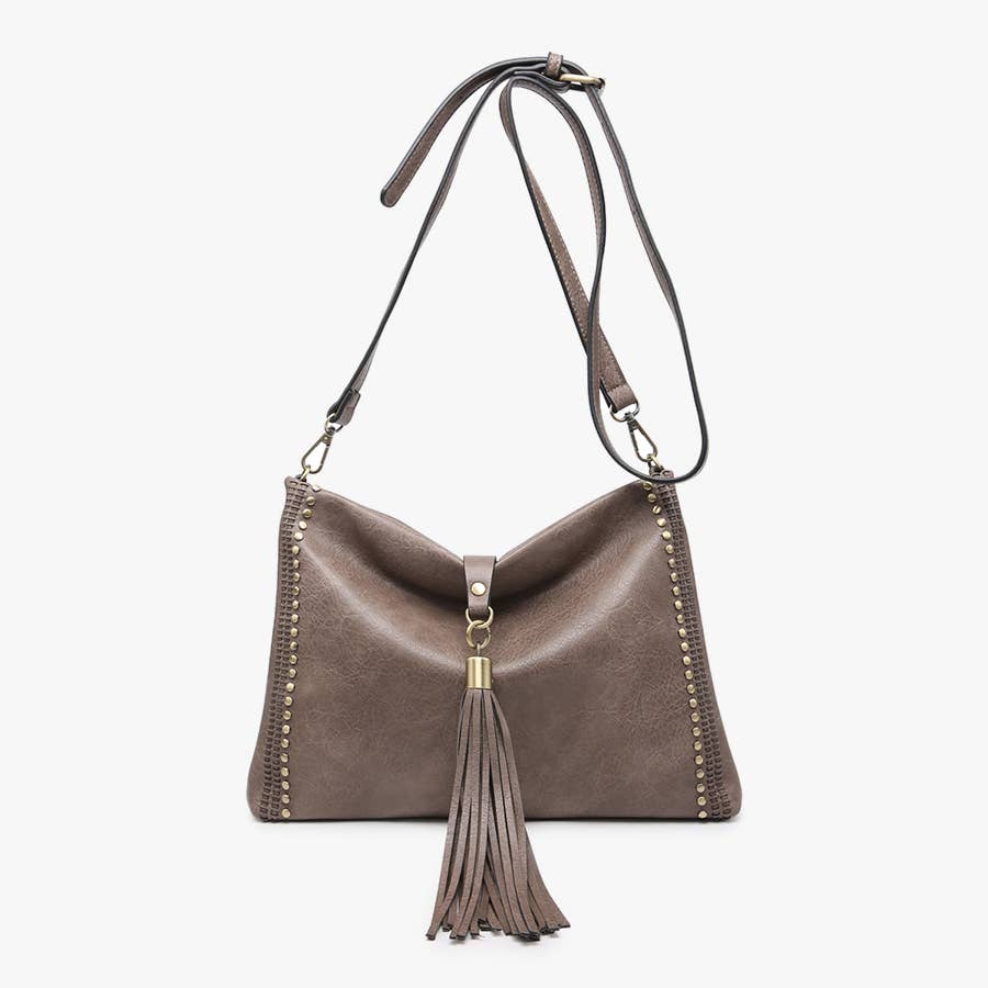 MARIE CROSSBODY W/ GROMMET DETAILS [COFFEE]