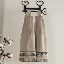Load image into Gallery viewer, SAWYER MILL FARMHOUSE BUTTON LOOP KITCHEN TOWEL
