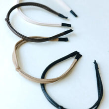 Load image into Gallery viewer, LEATHER KNOT HEADBAND [MULTIPLE COLORS]
