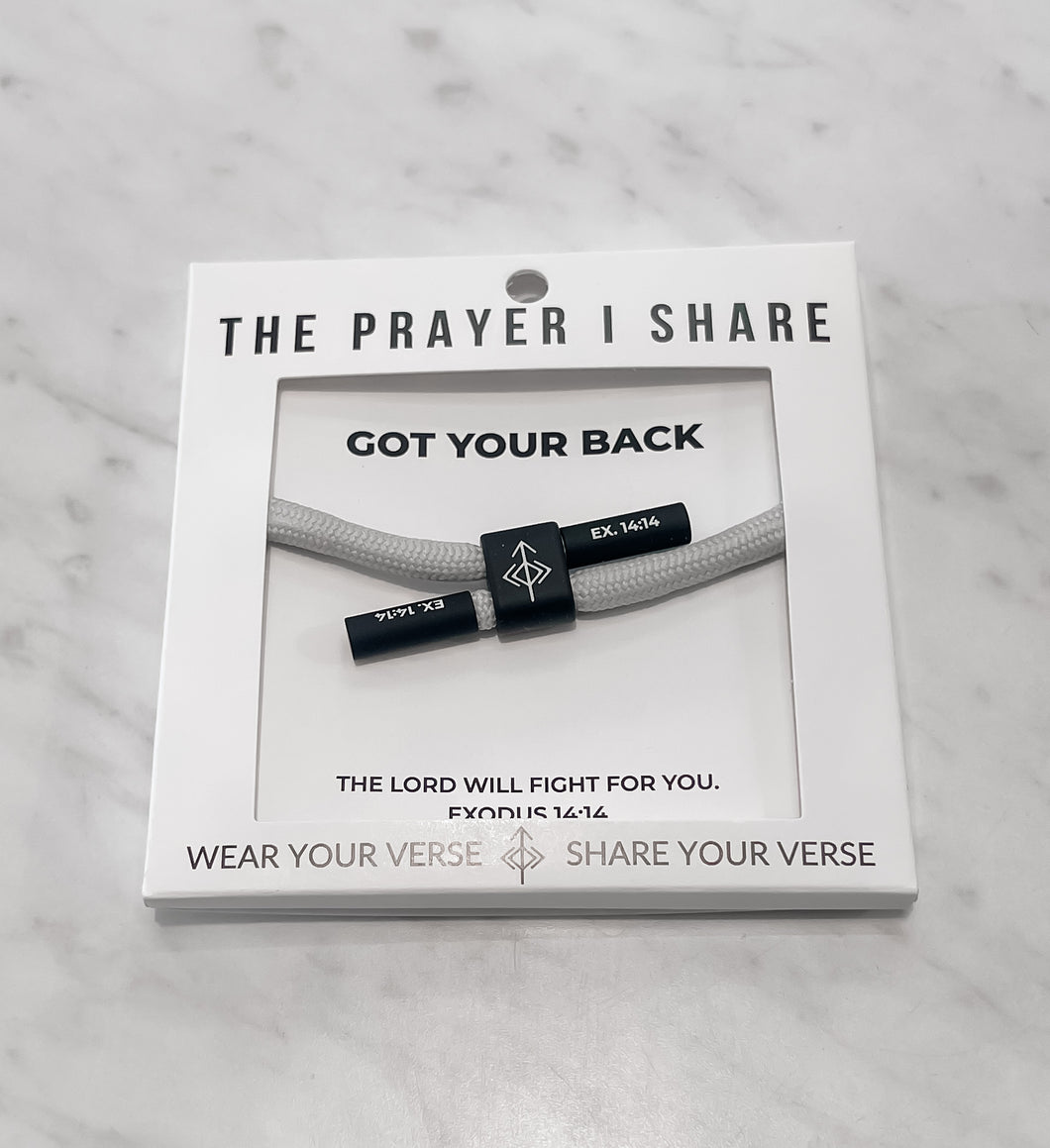 BIBLE VERSE WRISTBAND [GOT YOUR BACK]