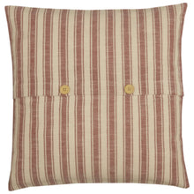 Load image into Gallery viewer, RED TICKLING STRIPED THROW PILLOW
