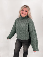 Load image into Gallery viewer, IMAGINE THAT GREEN TURTLE NECK SWEATER
