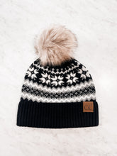 Load image into Gallery viewer, CC FAIR ISLE WINTER HAT WITH POM-POM
