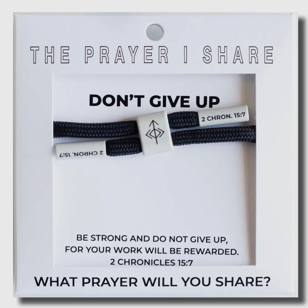 BIBLE VERSE WRISTBAND [DON’T GIVE UP]