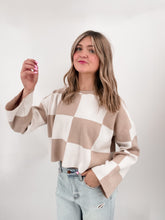 Load image into Gallery viewer, CLASSIC CHIC CHECKERED SWEATER
