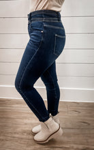 Load image into Gallery viewer, ENCHANTING TOUCH DARK WASH HIGH WAISTED SKINNY JEANS
