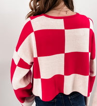 Load image into Gallery viewer, CLASSIC CHIC CHECKERED SWEATER
