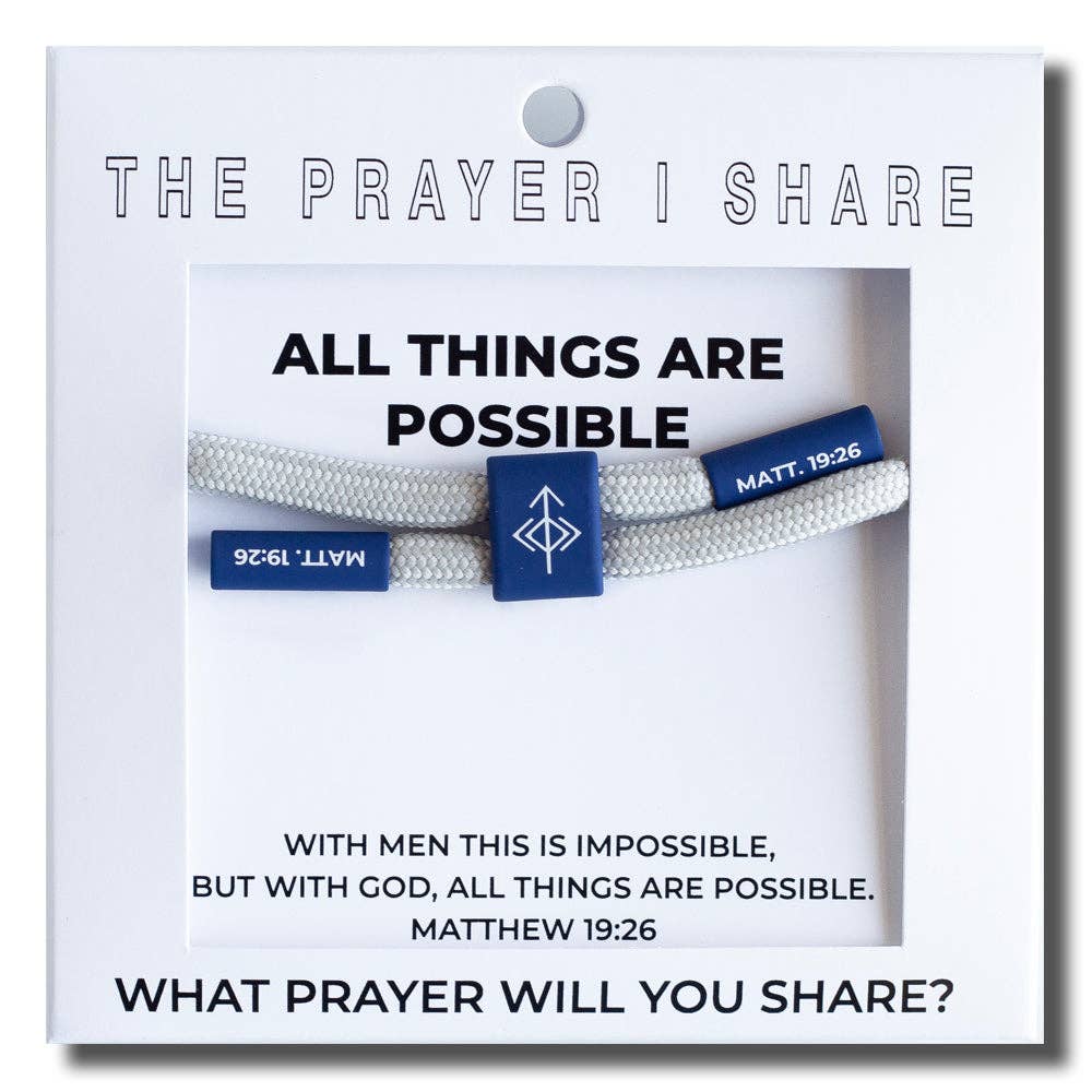 BIBLE VERSE WRISTBAND [ALL THINGS ARE POSSIBLE]