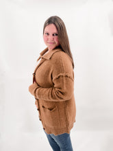 Load image into Gallery viewer, TAKE YOUR TIME CAMEL COLLARED CARDIGAN
