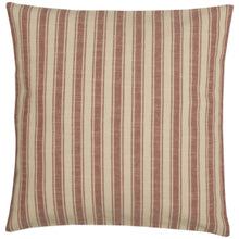 Load image into Gallery viewer, RED TICKLING STRIPED THROW PILLOW
