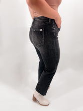 Load image into Gallery viewer, NEW BEGINNINGS ULTRA STRETCH CHARCOAL  BLACK JEANS
