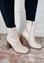 Load image into Gallery viewer, CAN’T TOUCH THIS IVORY HEELED ROUND TOE BOOT
