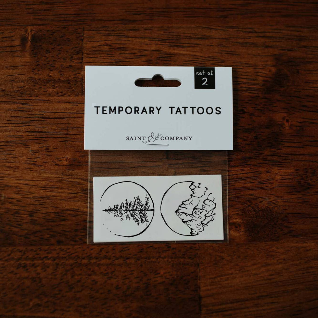 TEMPORARY TATTOO [MOUNTAINS AND TREES]