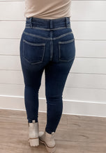 Load image into Gallery viewer, ENCHANTING TOUCH DARK WASH HIGH WAISTED SKINNY JEANS
