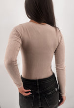 Load image into Gallery viewer, GOT YOUR BACK RIBBED BODYSUIT [BEIGE]
