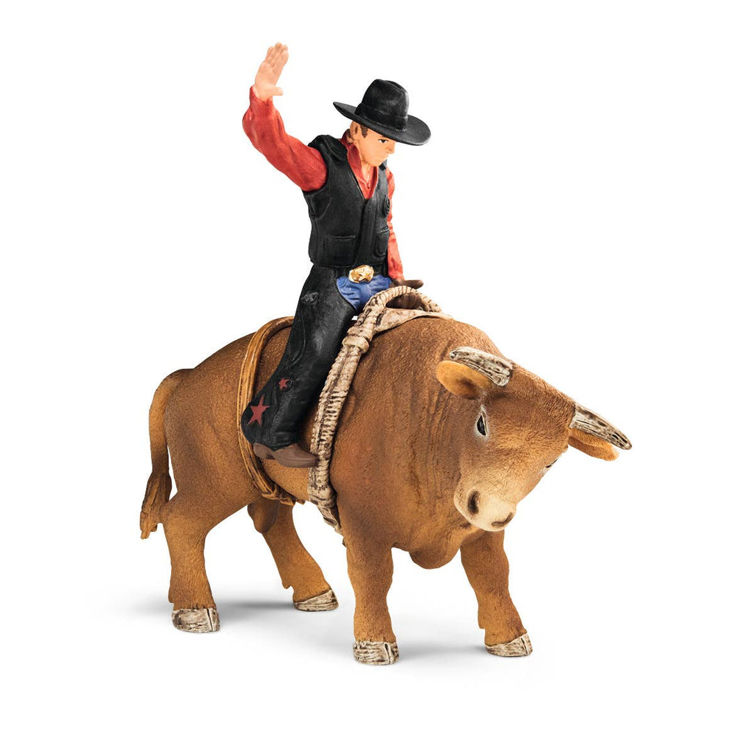 COWBOY WITH BULL FARM TOY