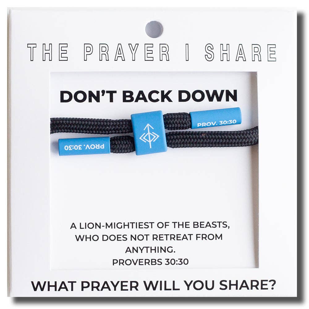 BIBLE VERSE WRISTBAND [DON'T BACK DOWN]