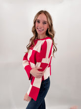 Load image into Gallery viewer, CLASSIC CHIC CHECKERED SWEATER
