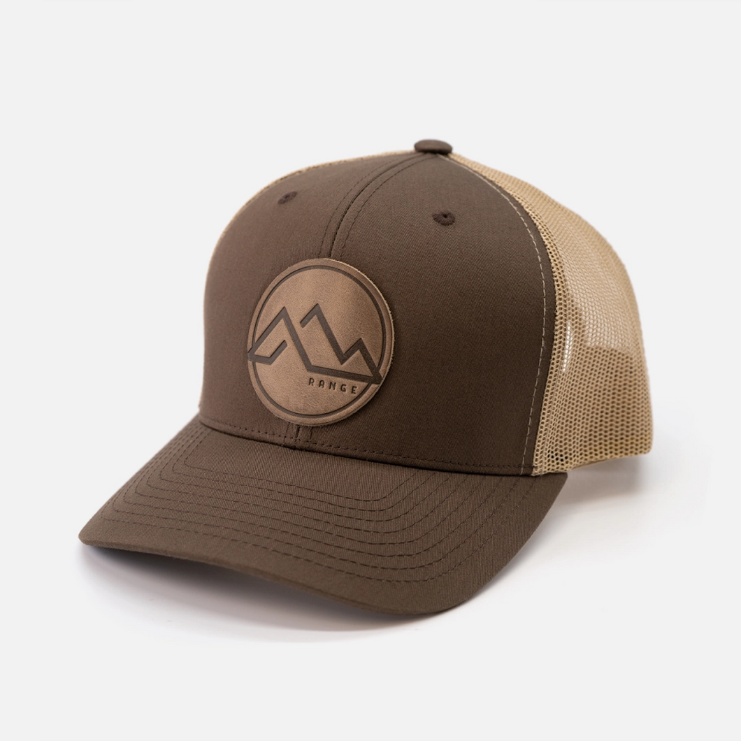 MOUNTAIN ‘RANGE’ BROWN TRUCKER HAT