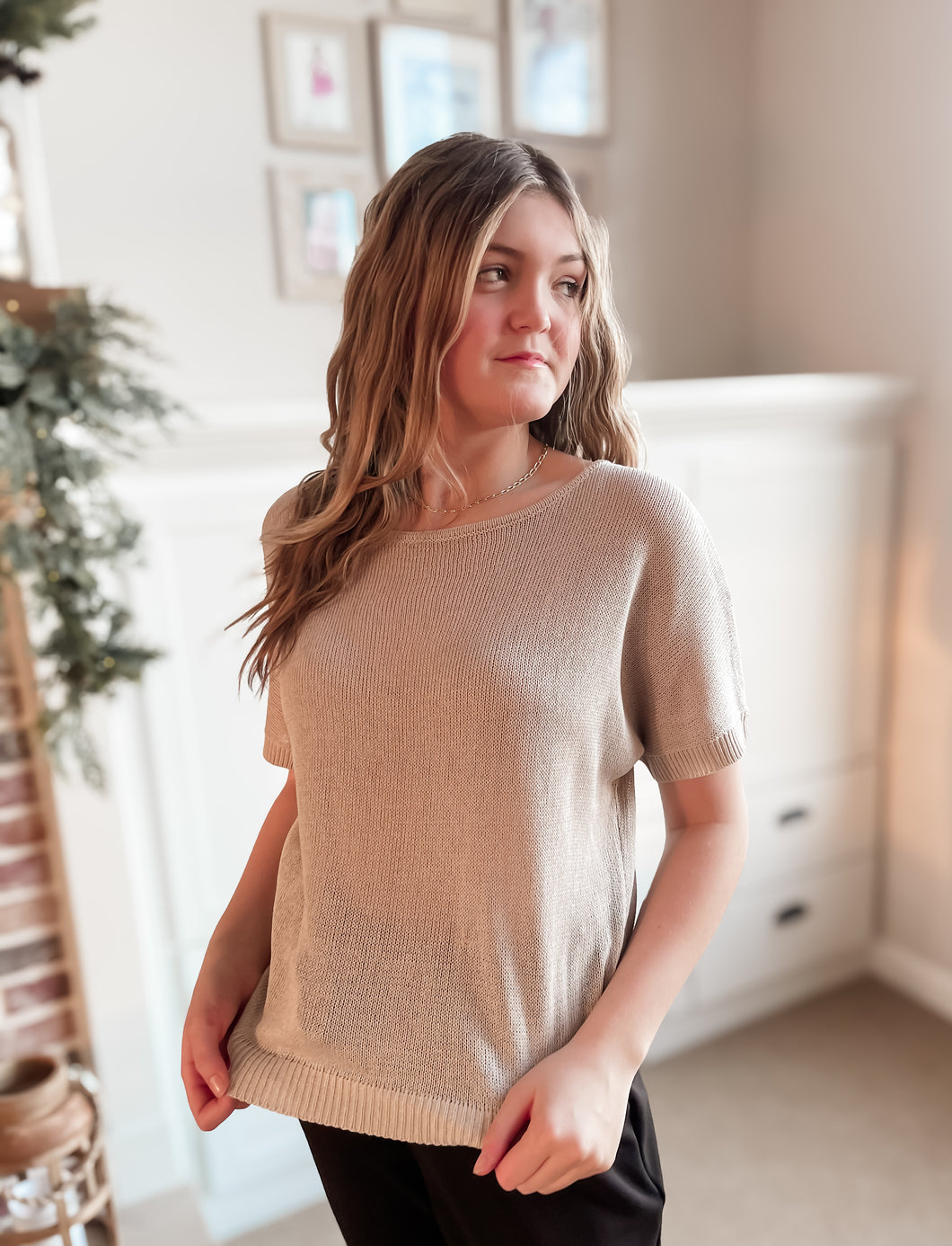 ONLY ME KNIT ROUND NECK SWEATER TOP