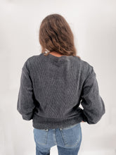 Load image into Gallery viewer, LIVE SIMPLY GRAY RIBBED SWEATSHIRT
