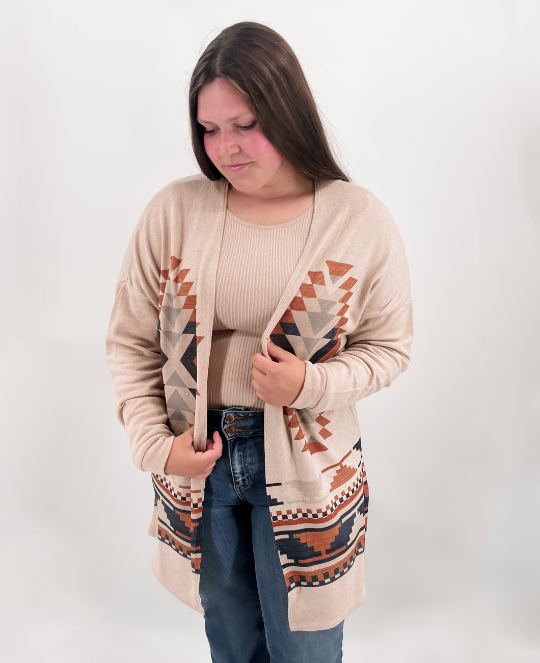 AZTEC PATTERNED CARDIGAN