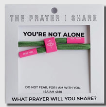 Load image into Gallery viewer, BIBLE VERSE WRISTBAND [YOU’RE NOT ALONE]
