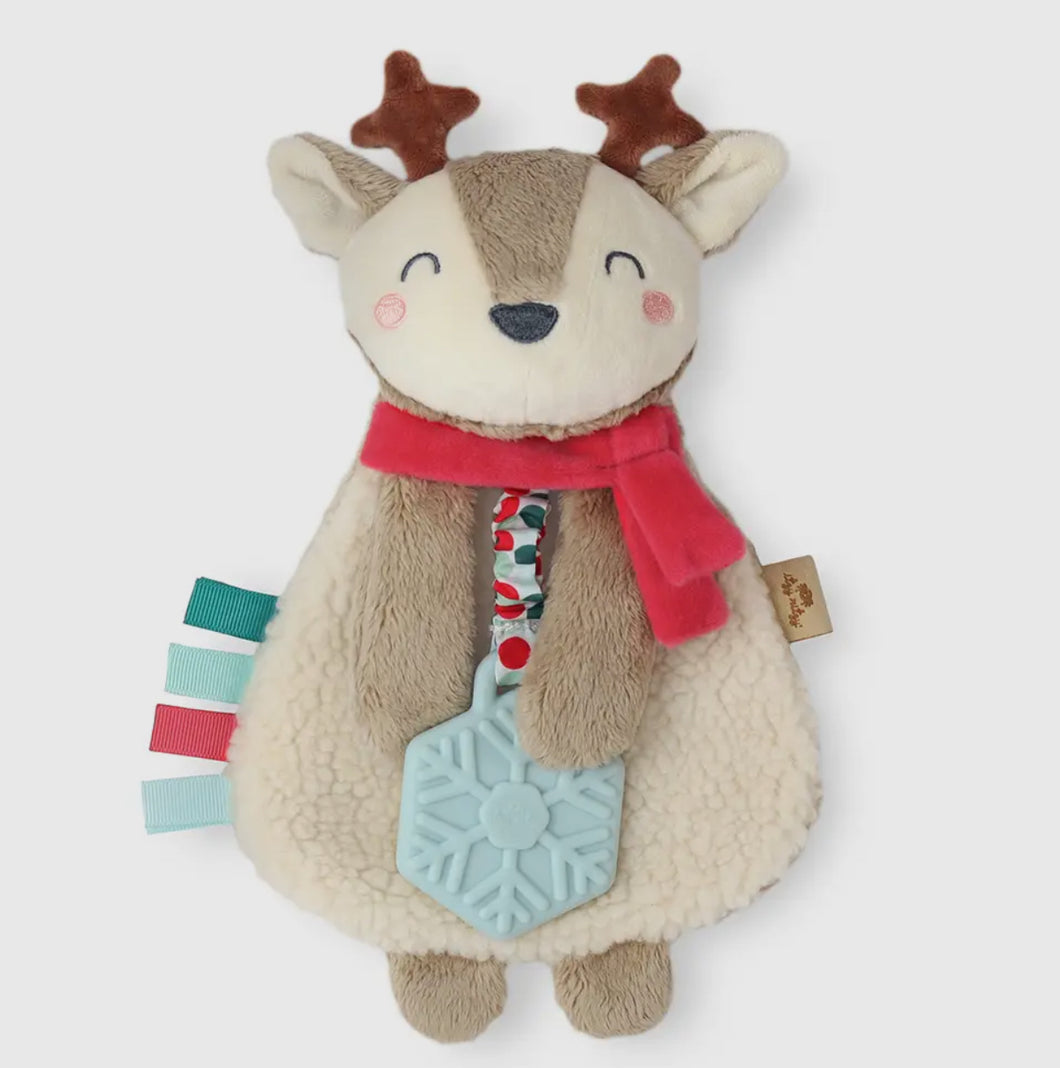 REINDEER LOVEY TEETHER TOY [BROWN]