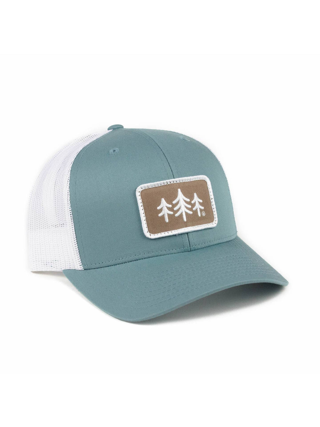 TRIPINE PATCH TRUCKER HAT [COASTAL BLUE]