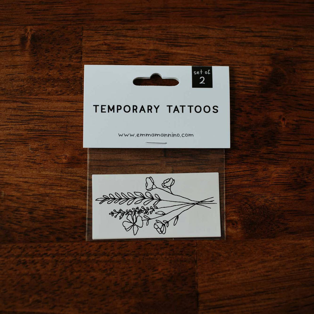 TEMPORARY TATTOO [MOUNTAINSIDE FLORALS]