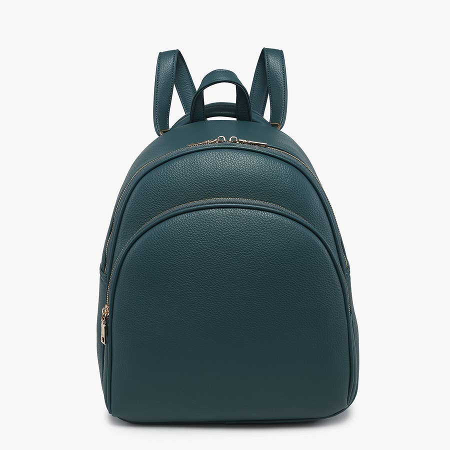 SIMONE ROUND BACKPACK W/FRONT POCKET [DARK TEAL]