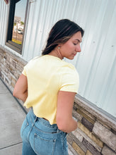 Load image into Gallery viewer, REGULAR ROUTINE YELLOW RIBBED BUTTON DOWN CARDIGAN
