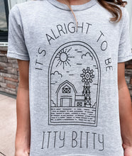 Load image into Gallery viewer, ITS ALRIGHT TO BE LITTLE BITTY KIDS GRAPHIC TEE
