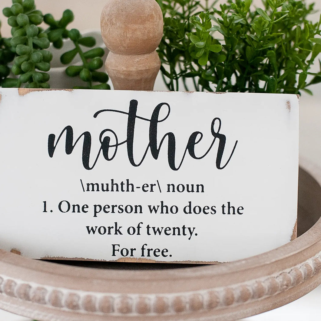 MOTHER DEFINTION BLOCK SIGN